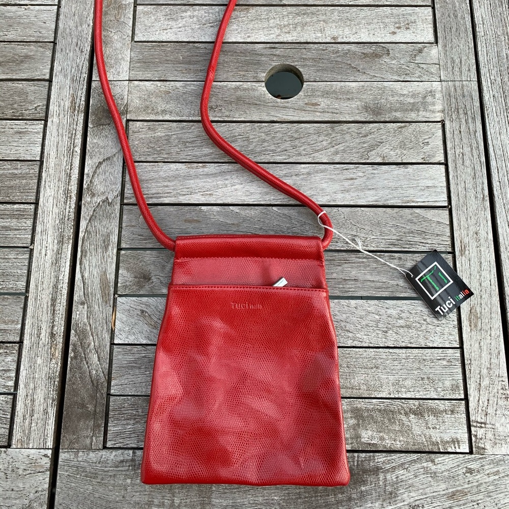 NWT Tuci Italia leather crossbody bag